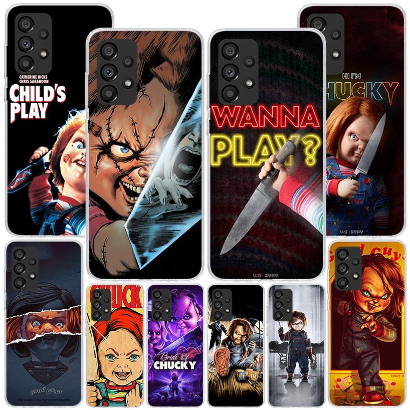 Чехол для телефона Chucky Child's Play для Samsung Galaxy A17 A37 A57 A16 A26 A36 A56 A15 A14 A13 A55 A54 A53 A35 A34 A33 A25 A24 A23 A5