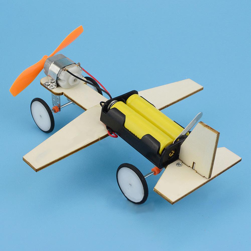 DIY Деревянный Самолет Модель Сборный Набор Мини Обучение Обучение STEM Проект Наука Образовательная Помощь Подарок для Школьной Лаборатории Научные Игрушки