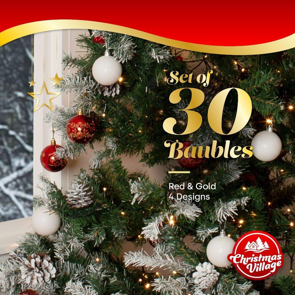 24PCS Christmas Balls Baubles Xmas Tree Ornament Christmas Party Home Decoration