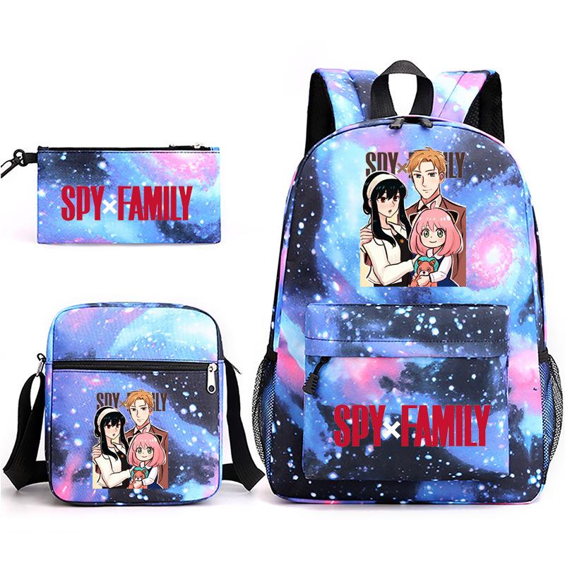 Игровой домик Шпион, Анимационная периферия Рюкзак Школьная сумка Портфель Пенал Набор из трех предметов
