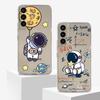 Силиконовый чехол Coque для Samsung Galaxy S22 Plus S20 FE S21 Ultra 5G S10 Lite S10e S9 S21Ultra Роскошный Милый Астронавт Космос