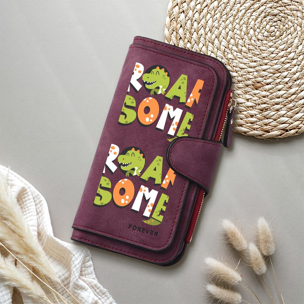 Roarsome Dinosaur Cute Wallet Fashion Long Purse Casual Card Holder