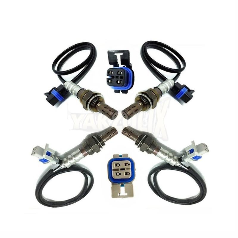 4pcs Up Downstream O2 Oxygen Sensor for Chevrolet Express 3500 V8 4.8L 6.0L GMC Savana 1500 2500 3500 V6 4.3L 234-4285 234-4651