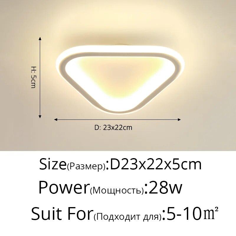 Simple Round Aisle Lamp Ceiling LED Lamp Dia 25cm Mounted Creative Kitchen Ceiling Lights Square Ceiling Lamp For Home Indoor