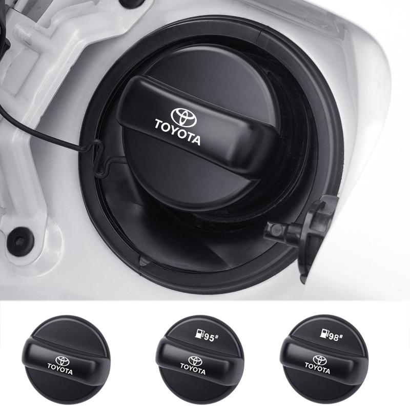 Car Fuel Tank Cap Cover Metal Tank Protective Sticker For Toyota Corolla Yaris Camry Prius CHR Hilux RAV4 Avensis Accessories FM1