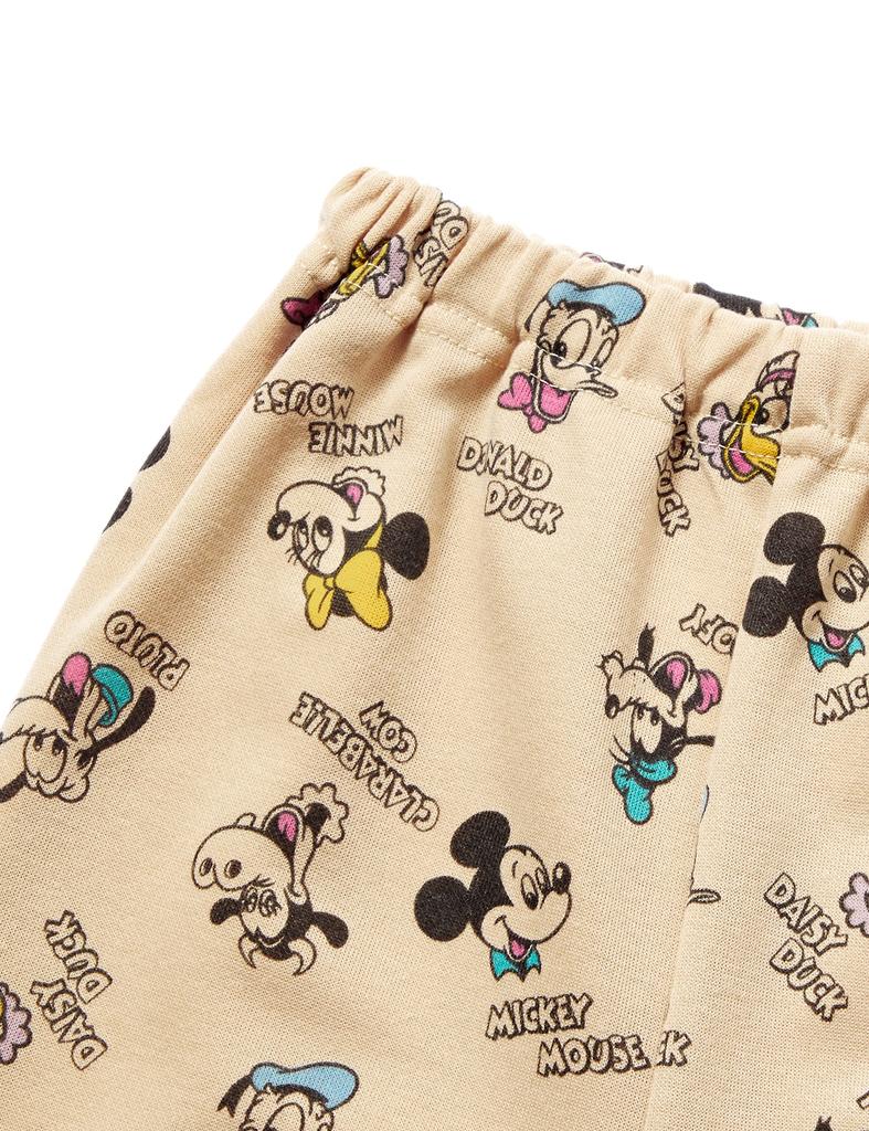 Пижамный комплект для длинного верха и низа пижамы, домашняя одежда, бежевый 110 [Disney] Девочки, Картон, Рукав, Комплект, Спортивный костюм, 15110800130110,