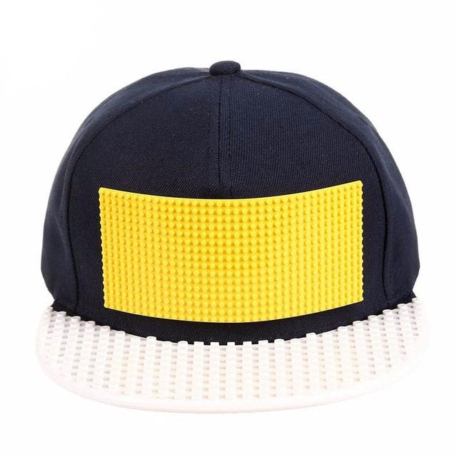 Men Customize Diy Baseball Hat Legos Cap Blocks Bricks Trucker Snapback Hat For Women Detachable