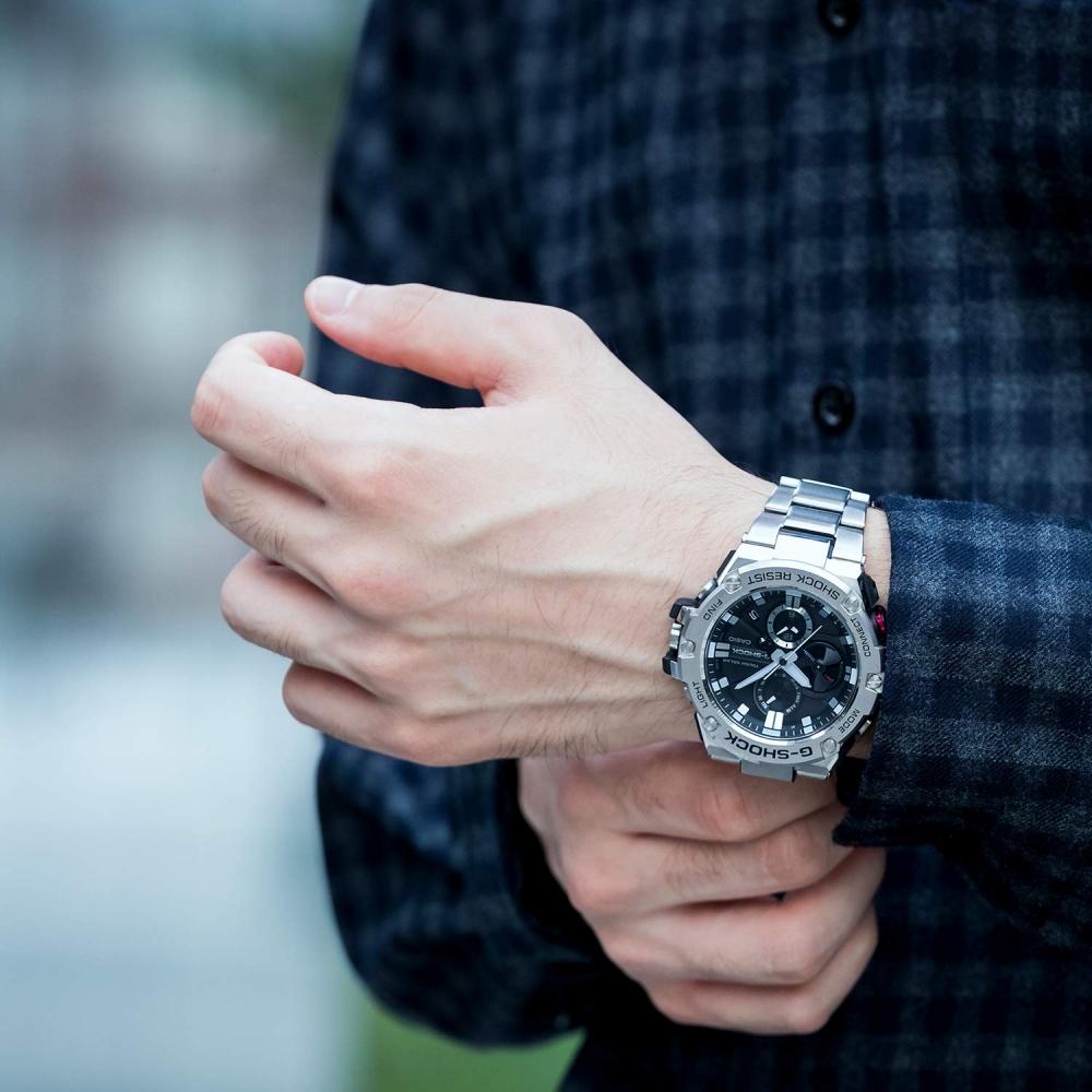 [Casio] Часы G-Shock G-STEEL Smartphone Link GST-B100D-1AJF мужские серебристые