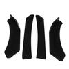 4PCs Front Bumper Chin Spoiler Glossy Black Style Universal Front Bumper Chin Spoiler Splitter