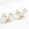 Cubic Butterfly Earrings Style Accessory Beautiful Mini