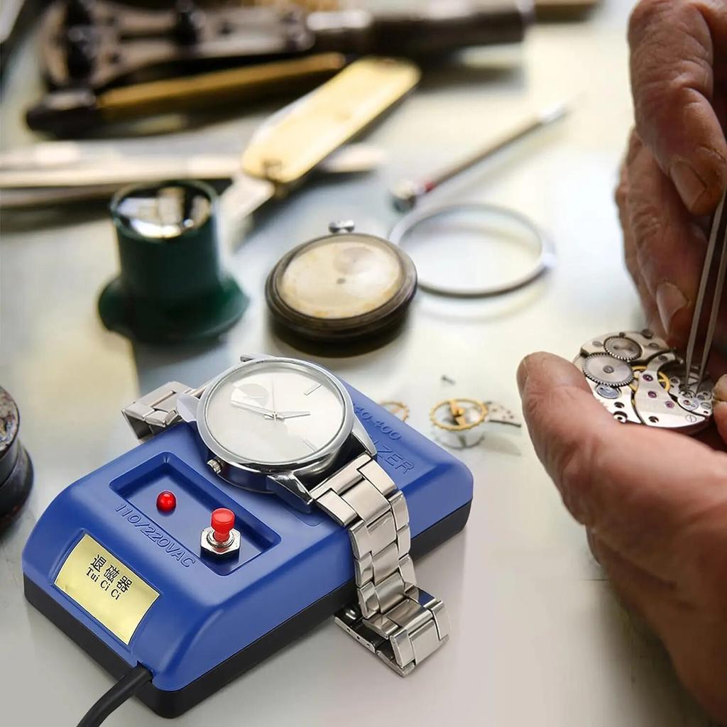 Размагничивающее устройство для ремонта часов, отвертка, пинцет, электрические инструменты для размагничивания, размагничивания, вилка европейского стандарта, электрические инструменты 220 В