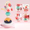 Baby Developmental High Chair Toys-Highchair Tray Rattle Toy with Suction Cup for Early Learning for 6 To 12 Months Old Infant & Toddler Girls