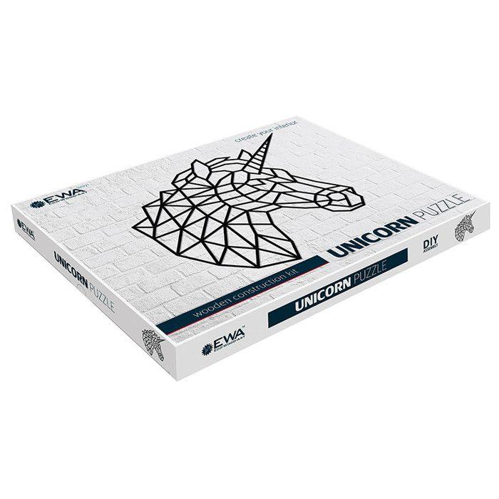 Puzzle mural en bois - Licorne 81,1 cm