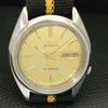 Seiko 5 AUTOMATIC VINTAGE 7019A JAPAN MENS GOLDEN COLOR DIAL WATCH A702609-1 R209-a702609