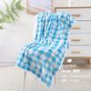 Towel New Jacquard Coral Fleece Bear Plaid Bath Towel Household Adult Children Soft Absorbent Bath Towel