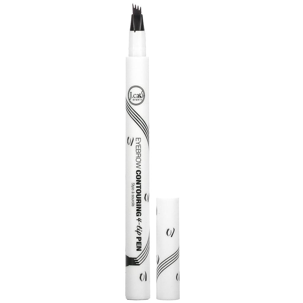J.Cat Beauty Eyebrow Contouring 4-Tip Pen, ETP102 Brown, 1.5g (0.05oz)