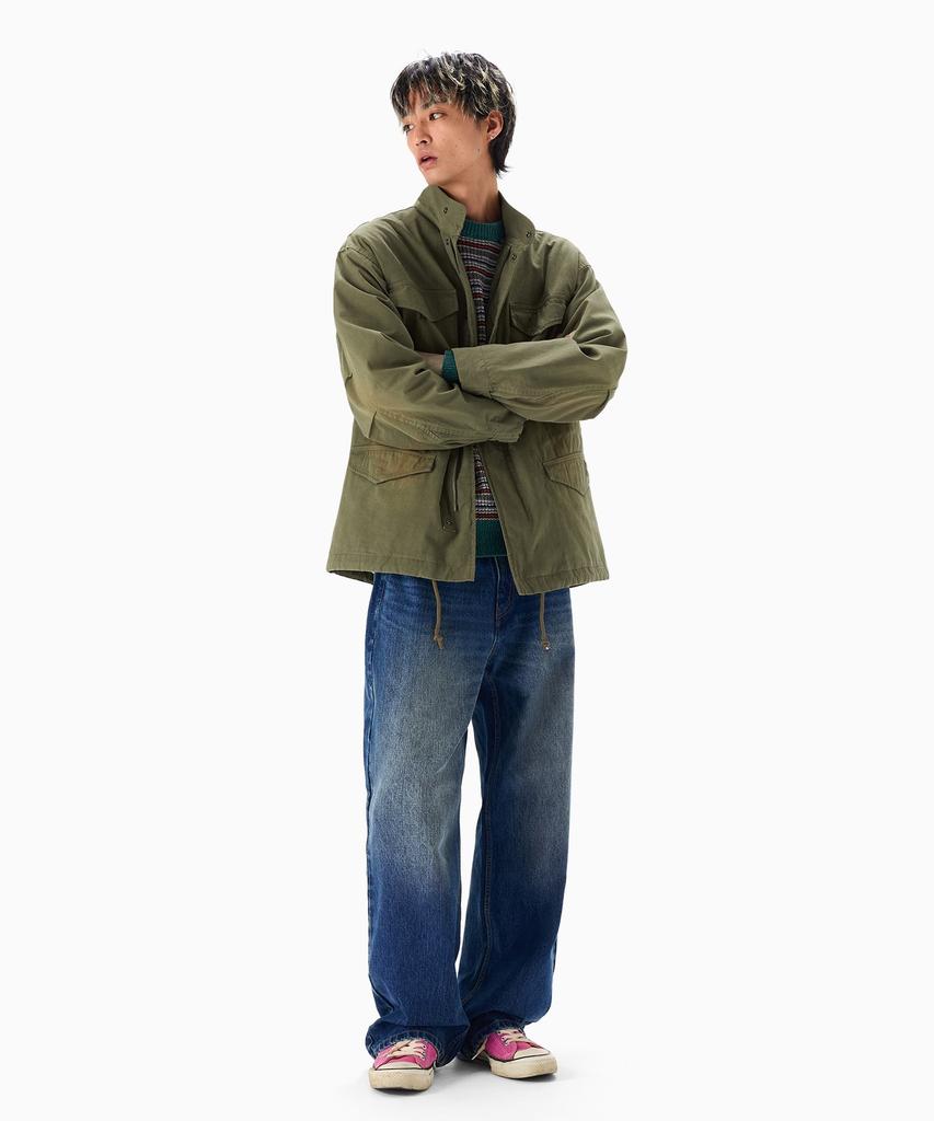 DICKIES Washed M-65 Field Jacket Olive