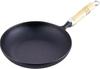 Сковорода для омлета Iwachu 21, деревянная, черная, внутренний диаметр IH Frying Nambu Tekki 24005 (с ручкой), Запеченный, 20,5 см, Совместимый, Сковорода,