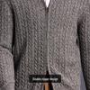 Antonio Men's 100% Cashmere Cable Knit Cardigan