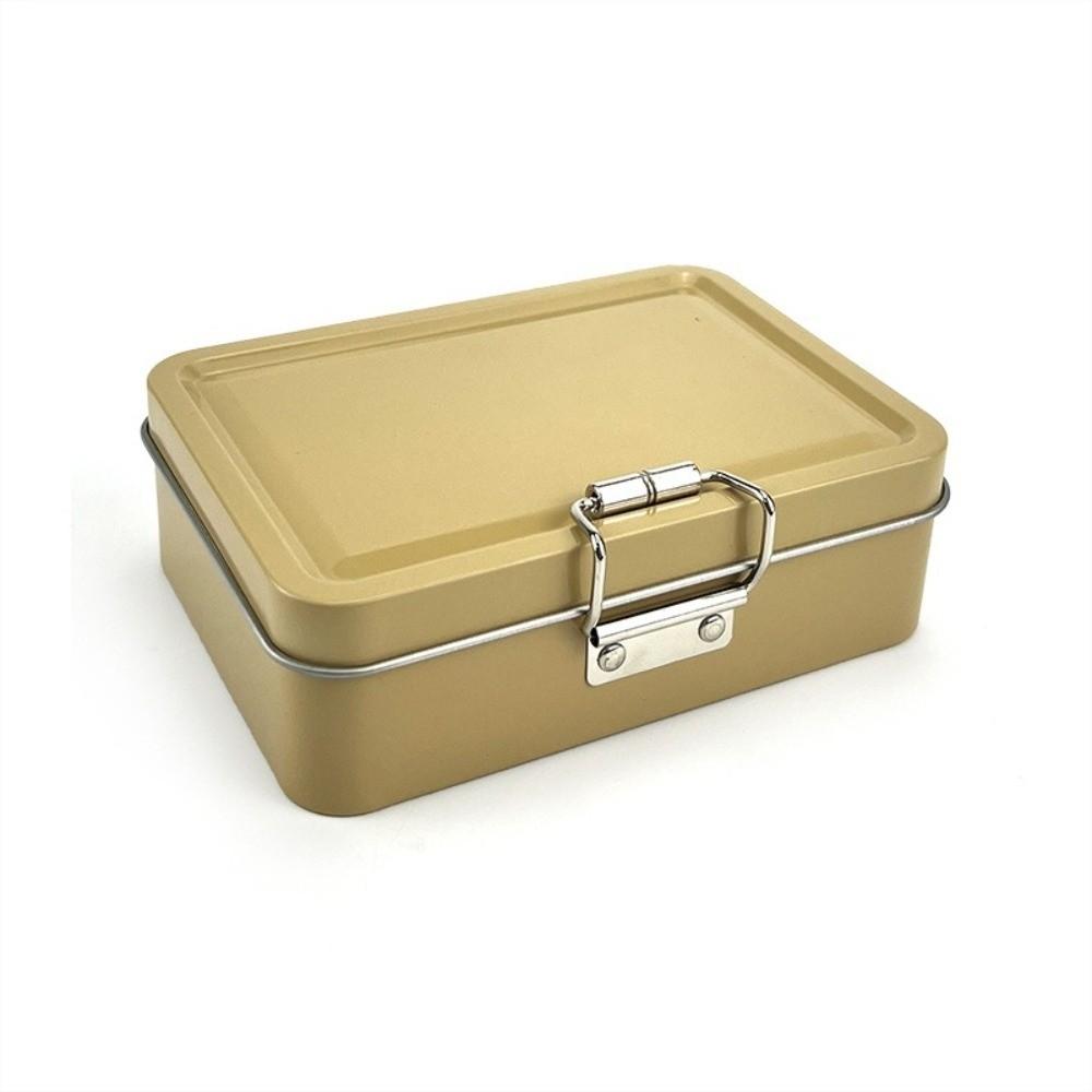 Flip Cover Buckle Iron Box Metal Fishhook Organizer Case  Fishing Accessories