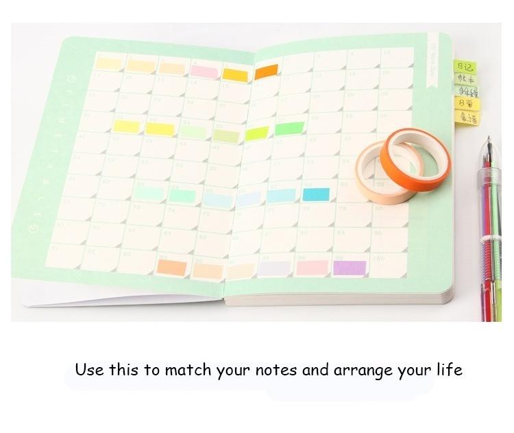 6 рулонов/лот Радужный малярный скотч Лента васи Однотонный малярный скотч Васи Клейкая бумажная лента Клейкая декорация