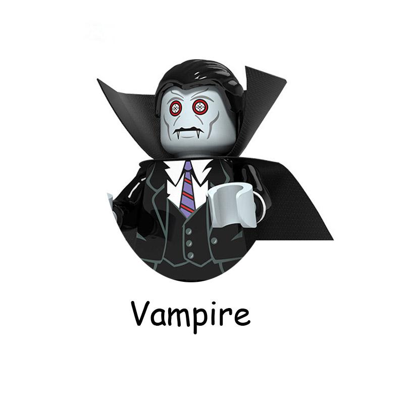 4Pcs/Set Classical Movie Stay Puft Raymond Stantz Peter Venkman Model Building Blocks Enlighten Toys For Children Christmas Gift