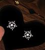 E173 -S925 Sterling Silver Snowflake Series Earrings for Women Fashionable Light Luxury Design Christmas Jewelry Gift