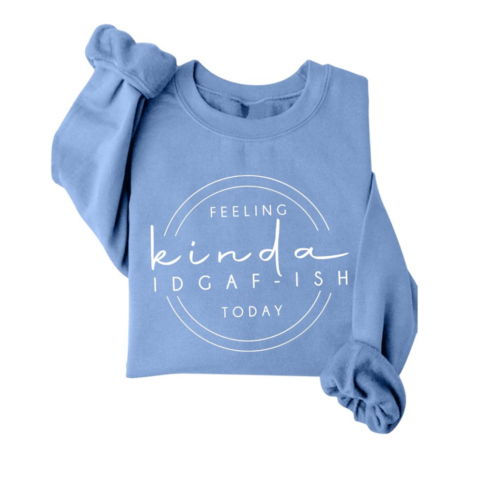 Повседневная модная толстовка с принтом и круглым вырезом для девочек