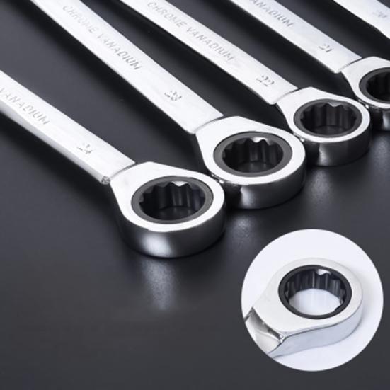 Ключ с храповым механизмом, 6 мм, с плоским отверстием, износостойкие ручные инструменты, гаечный ключ с трещоткой для ремонта автомобиля, 72 зуба