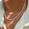 Simple Choker Necklace For Women Vintage Elegant Beaded Temperament Necklace Wedding Party Jewelry