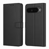 Case - PHONILLICO - Google Pixel 10 / Pixel 10 Pro - Black Wallet - Magnetic Flap - Card Storage