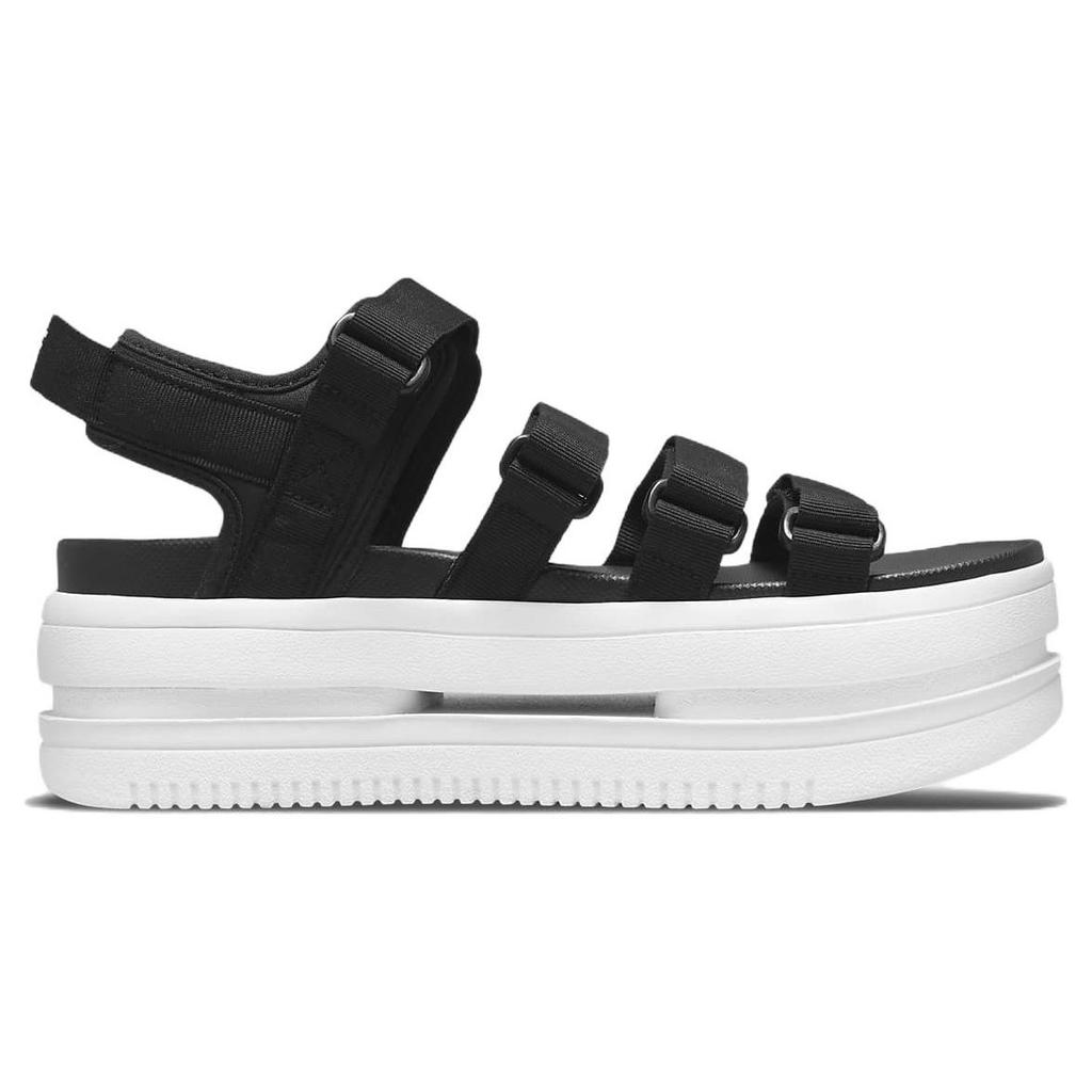 Nike Классические сандалии Icon Black White Женские кроссовки DH0223-001