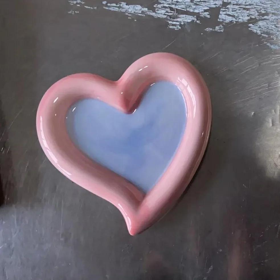 Корейская тарелка Мультяшные десертные тарелки Милые керамические обеденные тарелки Расписанные вручную Плоские Завтрак Салат Фруктовая тарелка Блюда и тарелки