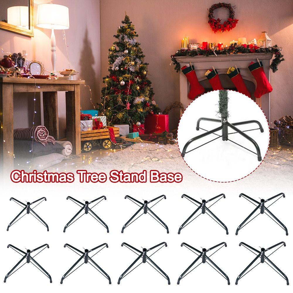 Metal Christmas Tree Stand Base Rotating Christmas Tree Stand Legs Christmas Tree Accessory