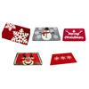 Christmas Bathroom Rug Xmas Snowflake Door Mat Flannel Floor Mat Absorbent Non-Slip Bath Mat for Xmas Home Decor