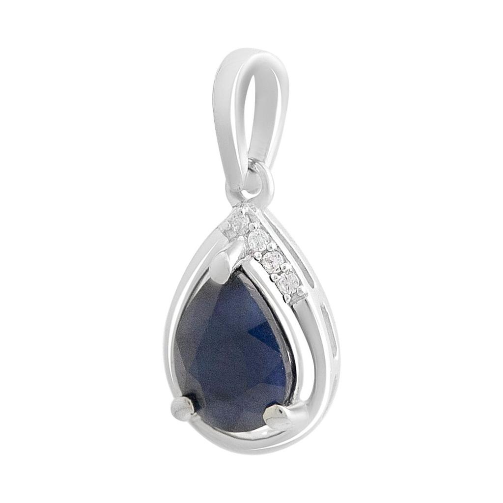 Серебряная подвеска с сапфиром 1.355ct (2214014)