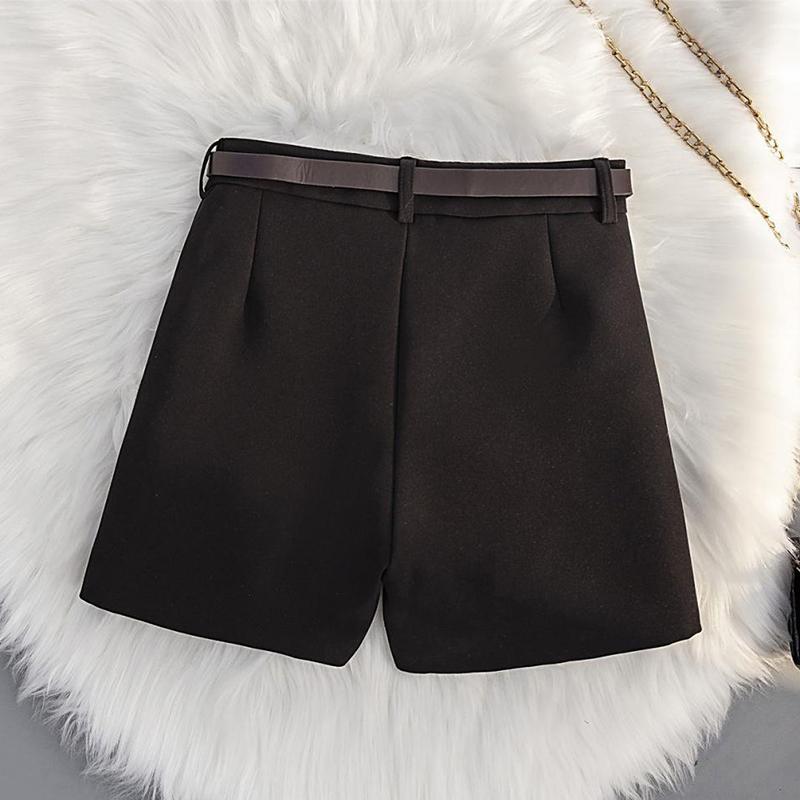 Шорты, женские широкие брюки трапециевидной формы с высокой талией, свободные брюки