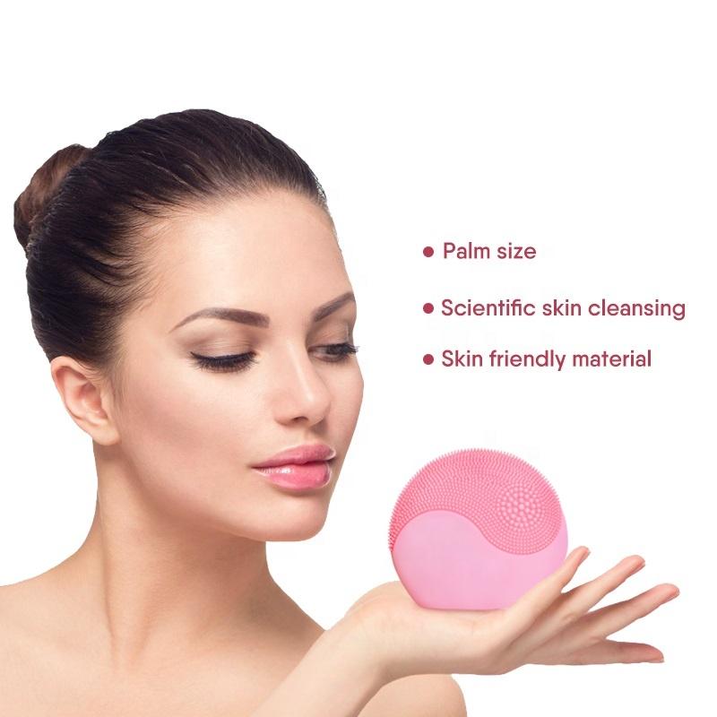 Custom Facial Exfoliator Sonic Electric Silicone Facial Cleansing Brush Skin Care Accessories