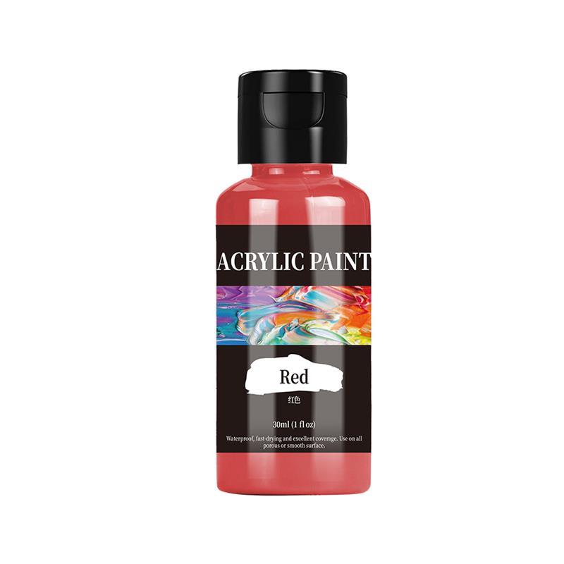 Высококачественная акриловая краска 30 мл/бутылка, цвета, краситель, краска для ткани, одежды, покраска кожи, пигментное граффити своими руками