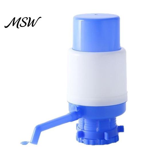 BPA Free Water Jug Dispenser Manual Pump for 5 Gallon Jug, Hand Press Siphon Outdoor Camping with Food-Grade Silicone Seal, Leak-Proof Drinking