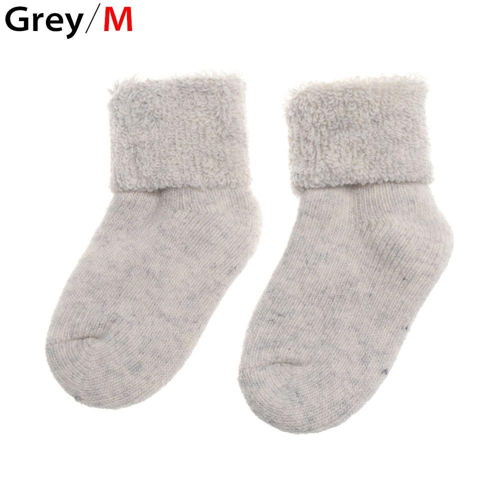 Малыш Мягкий Удобный Детский Детский Чулок Снежные Носки для Пола Детские Шерстяные Носки Толстые Теплые