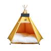 Washable Cat Teepee Tent with Thick Cushion Pet Tent Kennel Pet Bed Dog Tent Bed  Four Seasons