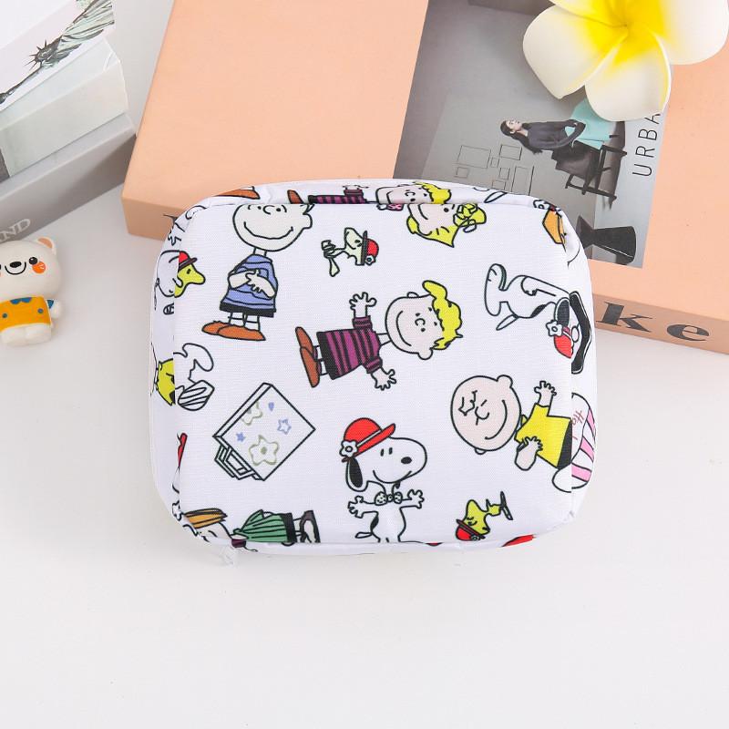 Snoopy Doraemon Hello Kitty Cinnamoroll Pattern Portable Makeup Storage Bag For Girls And Travel