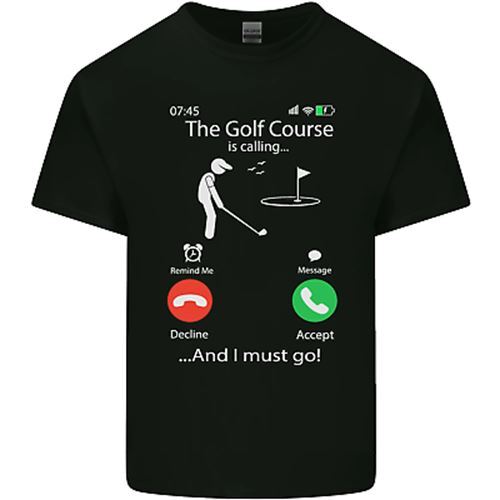 Golf Is Calling Golfer Golfing Funny Unisexs Cotton TShirt Tee Top