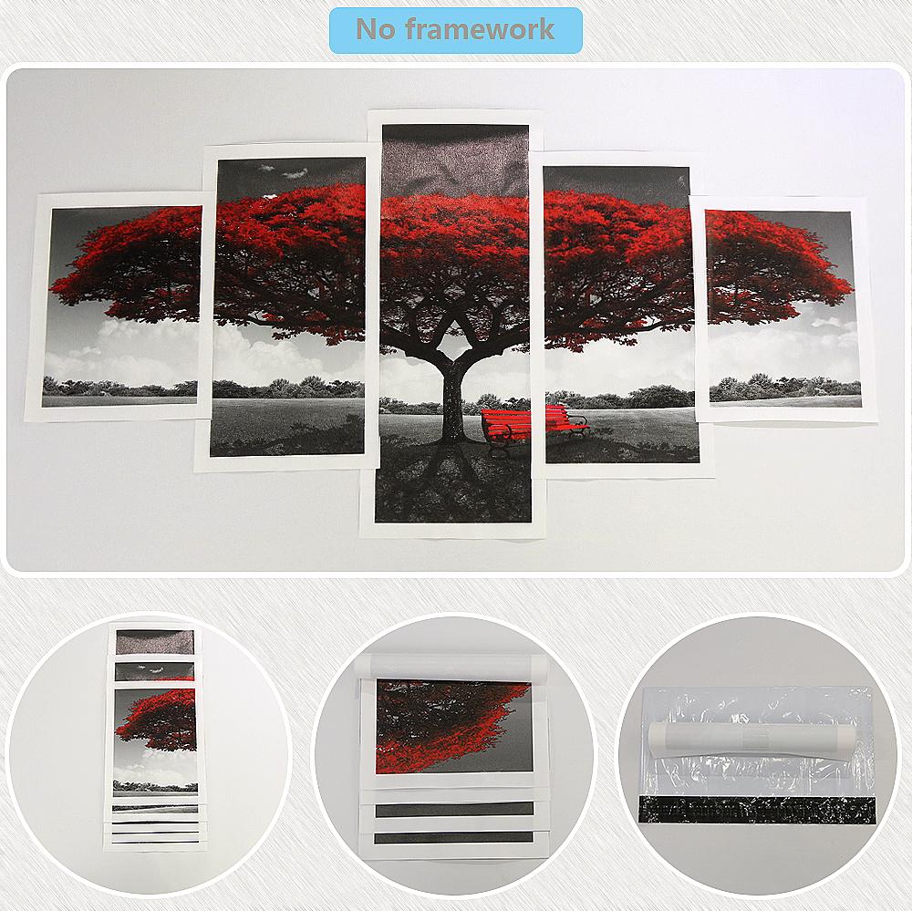 Bitcoin with Binary Code 5 Pieces HD Decorative Wall Art Canvas Poster Paintings for Living Room Home Decor Picture Decorations