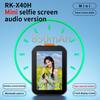 RK-X40H New Creative 2inch Mobile Screen Mini Selfie Vlog Monitor with Sound Version Projection Remote Photography Bluetooth
