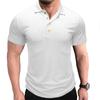 Men's Summer Work Polo Shirts Short Sleeve Workout Stretch Basic Tee Casual Slim Fit Golf T-shirts Athletic Outdoor Sports Collared Tennis Shirts Male