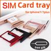 Лоток для SIM-карты Для Iphone7/7Plus Выдвижной лоток для карты Держатель лотка для чип-карты Разъем считывателя SIM-карт для Iphone7Plus A1660 A1661