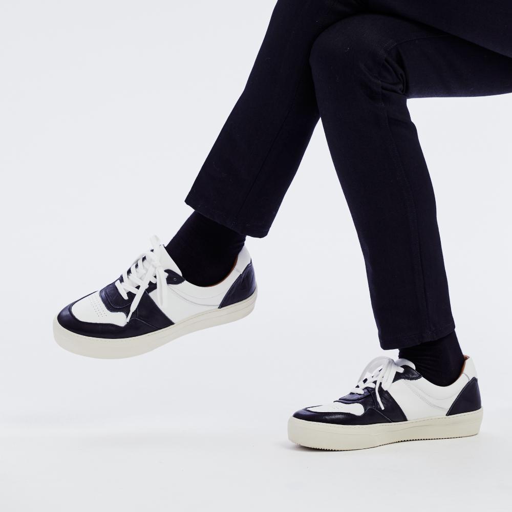 Guilf Chester Retro Sneakers In Kipskin Killer Whale