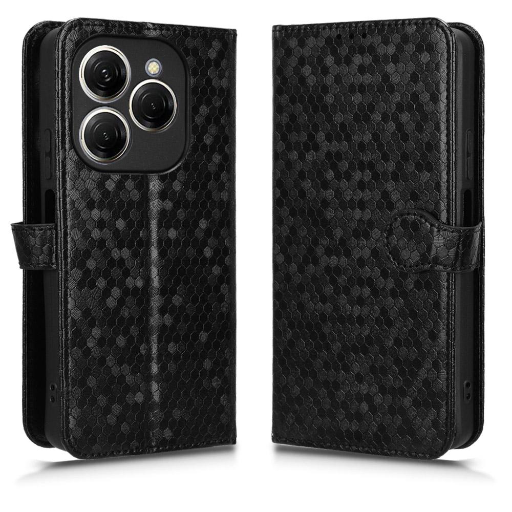 For TECNO Spark 20 Pro Cell Phone Case PU Leather Imprinted Wallet Shockproof Stand Cover